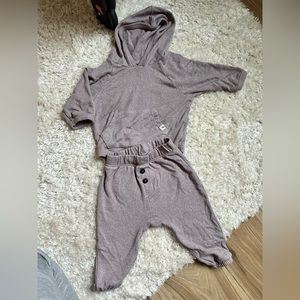 Easy Peasy hoodie set light purple
